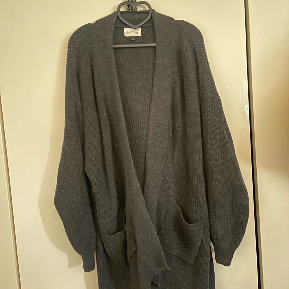 Universal Thread Dark Gray Open Cardigan